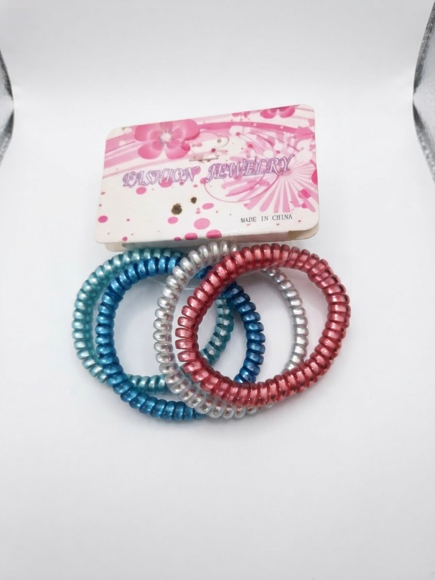 4 bracelet bleu bleu ciel gris et rose