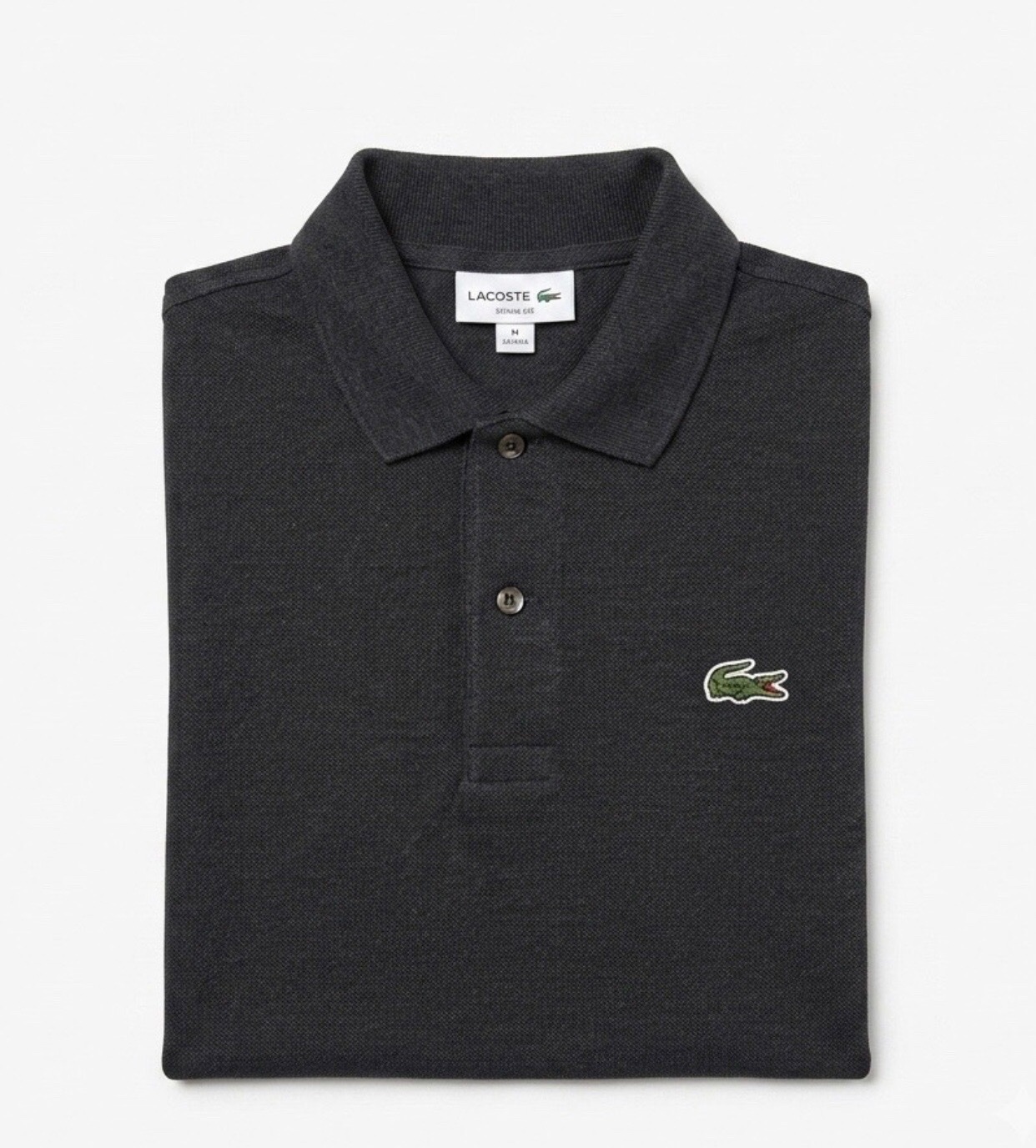 Polo Homme LACOSTE M Gris Original✅