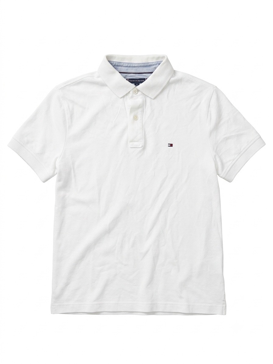 Polo Homme TOMMY HILFIGER M Blanc Classique 100% Coton