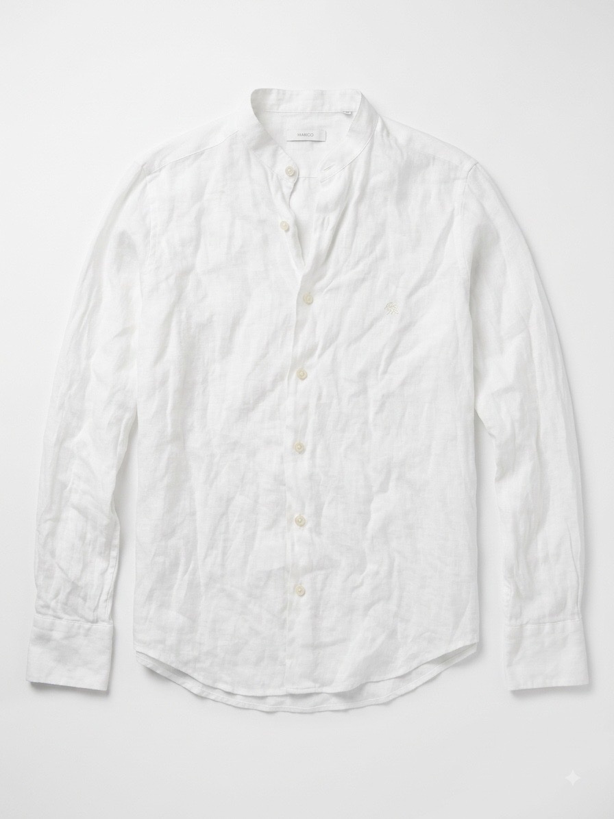 Chemise Blanche Marcus Caporiccio Taille M/L - Coton Italie