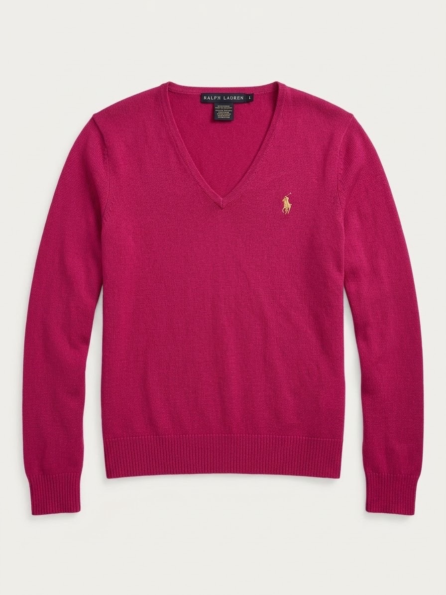 💖 RALPH LAUREN SPORT - PULL COL V - ORIGINAL 100% - LUXE 💖
