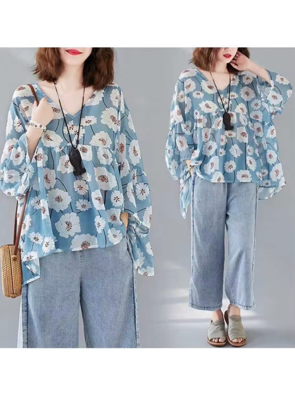 Blouse florale