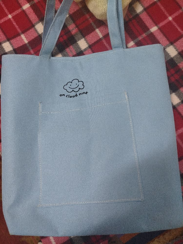 Tote bag bleu Ciel