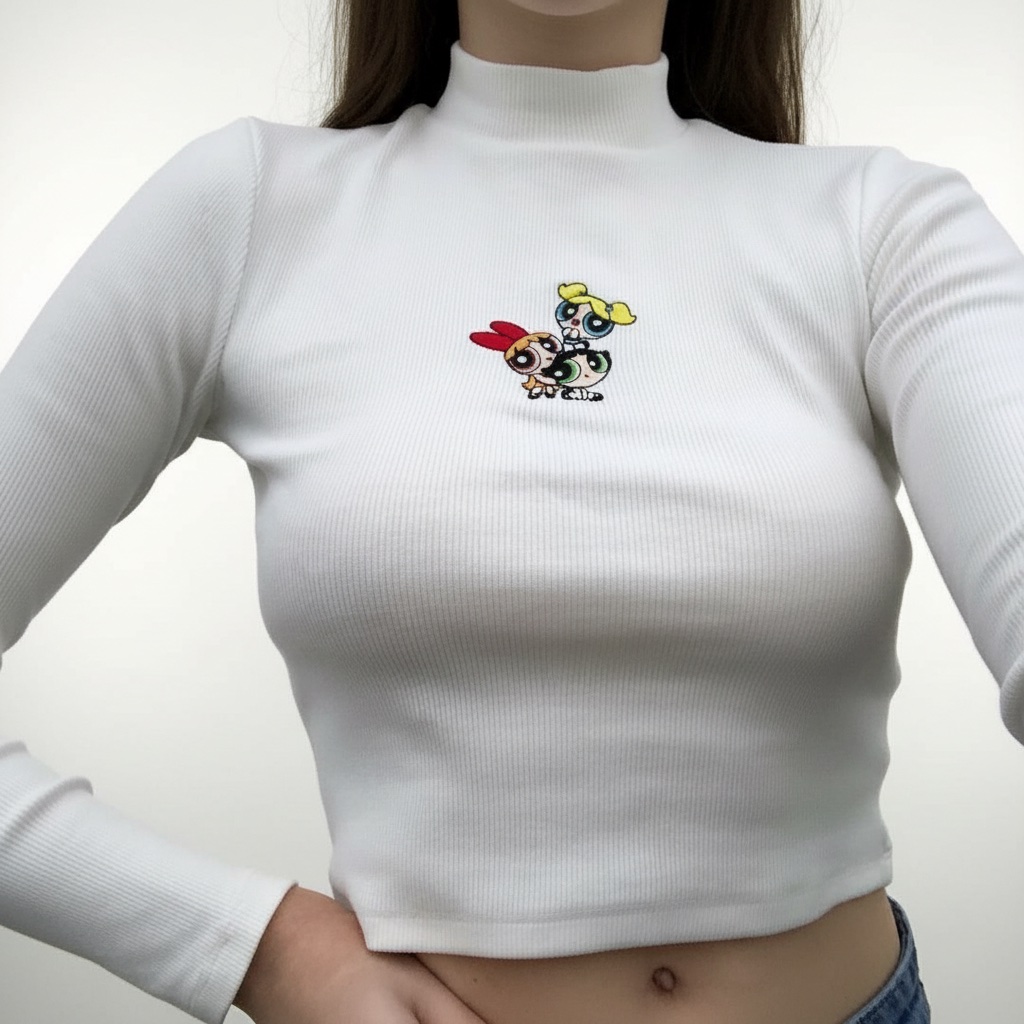 Crop top blanc