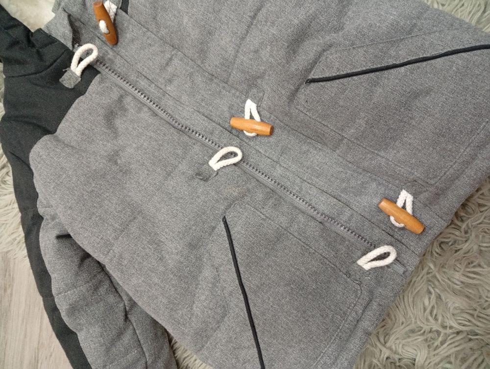 Manteau gris et noire kiabi 3ans garçon