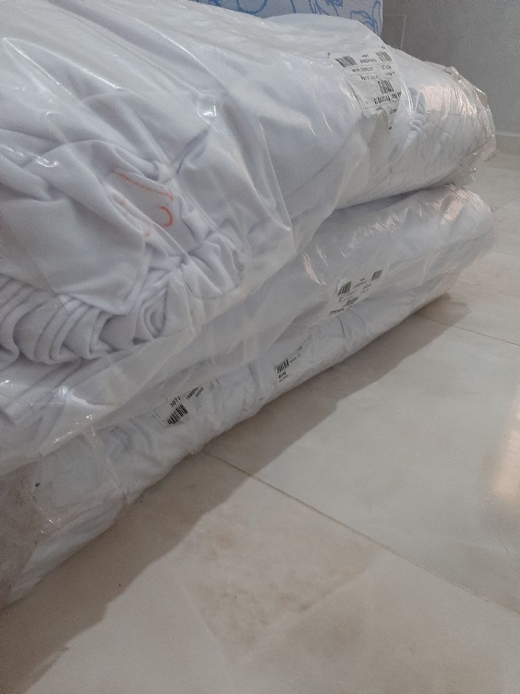 3 rouleaux pique blanc circulaire avec côtes  65kg
