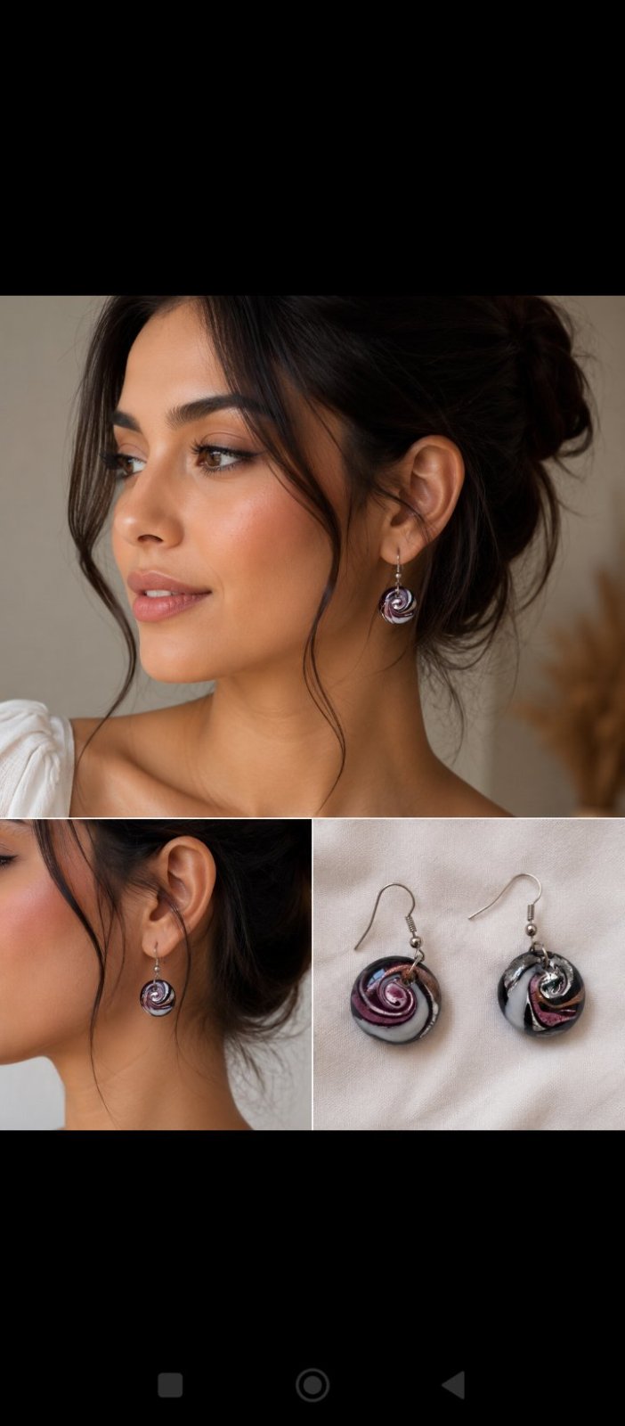 Boucle d'oreille argent 