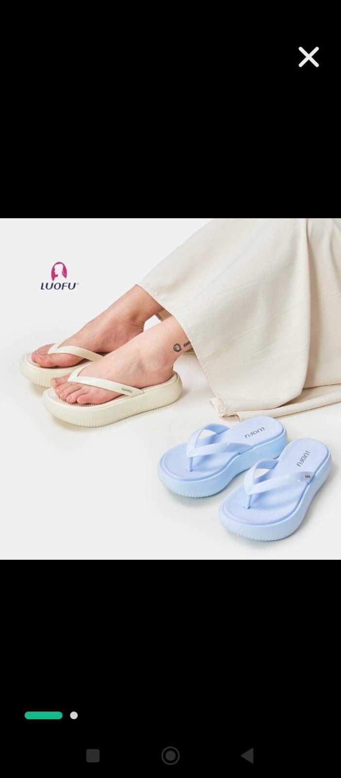 Tongs LuoFo pour femme pointure 37