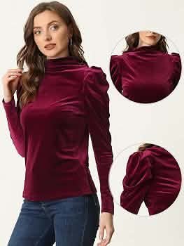 Pull rouge bordeaux taille 36 shein