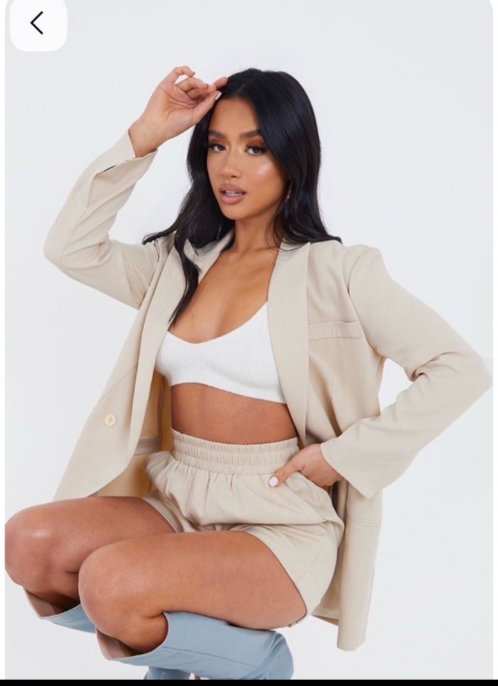 Blazer oversize pretty little think beige taille 3xl