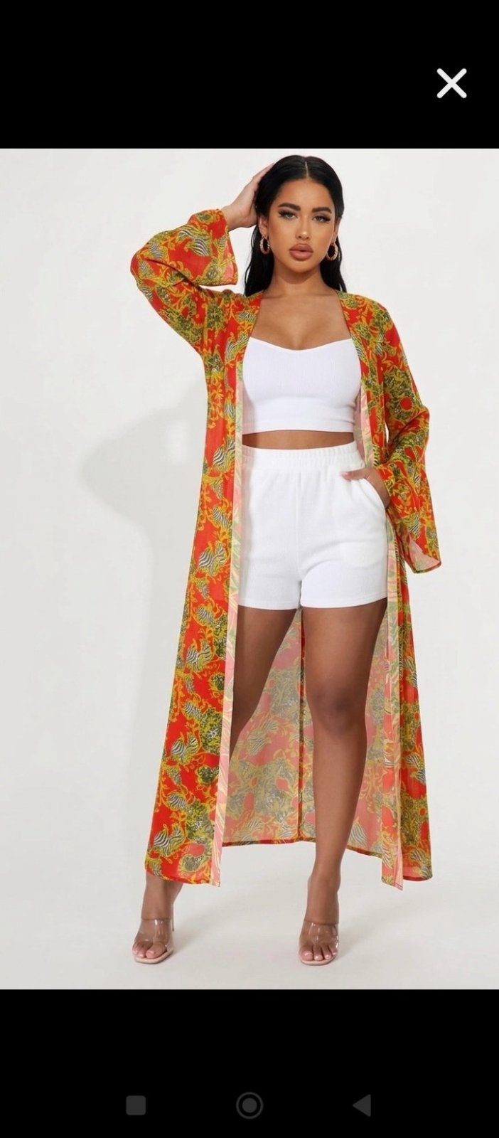 Kimono maxi Flora taille xl