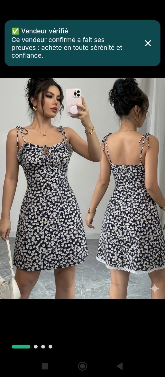 Robe bretelles missguided taille 36 38
