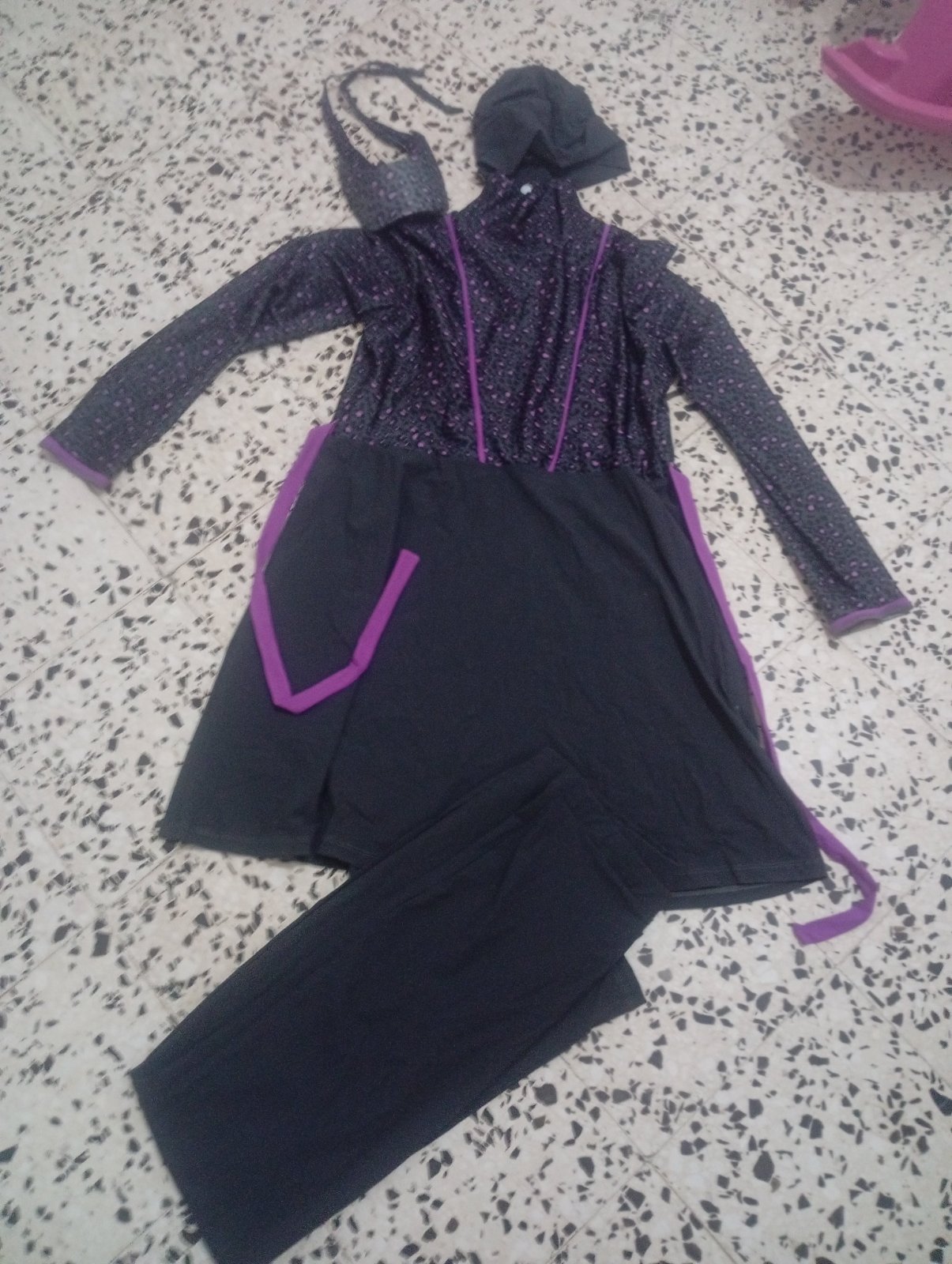Burkini gris foncé taille 40