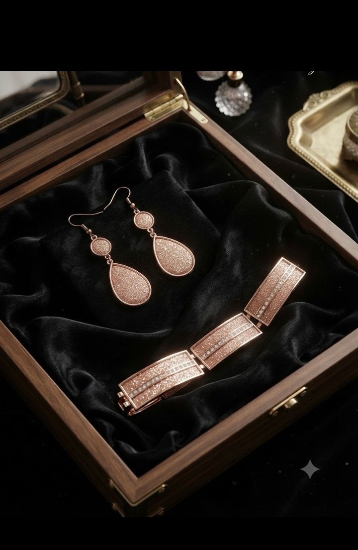 . Ensemble chic & lumineux :Des bijoux étincelant pour illuminer votre style quotidien.