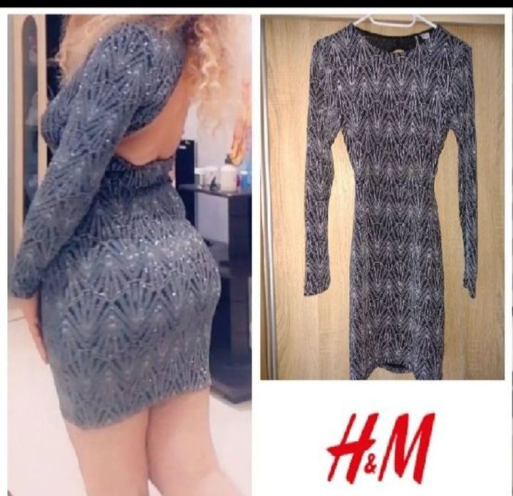 Robe argentée de la marque H&M taille 40