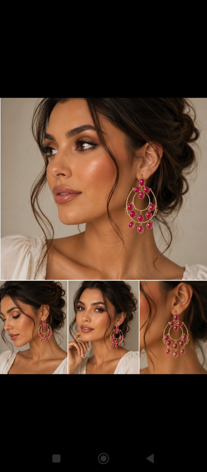 Boucle d'oreille Doré 