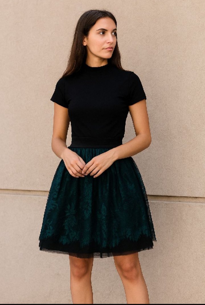 Jupe dentelle Bershka 