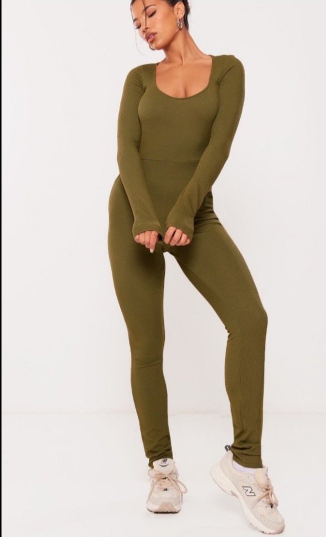 Combinaison côtelé pour femme avec passe-pousse taille 40 42