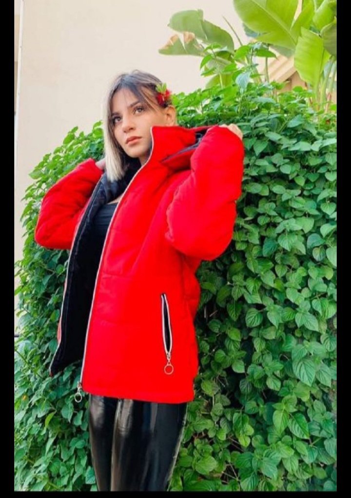 Manteau imperméable rouge taille L 