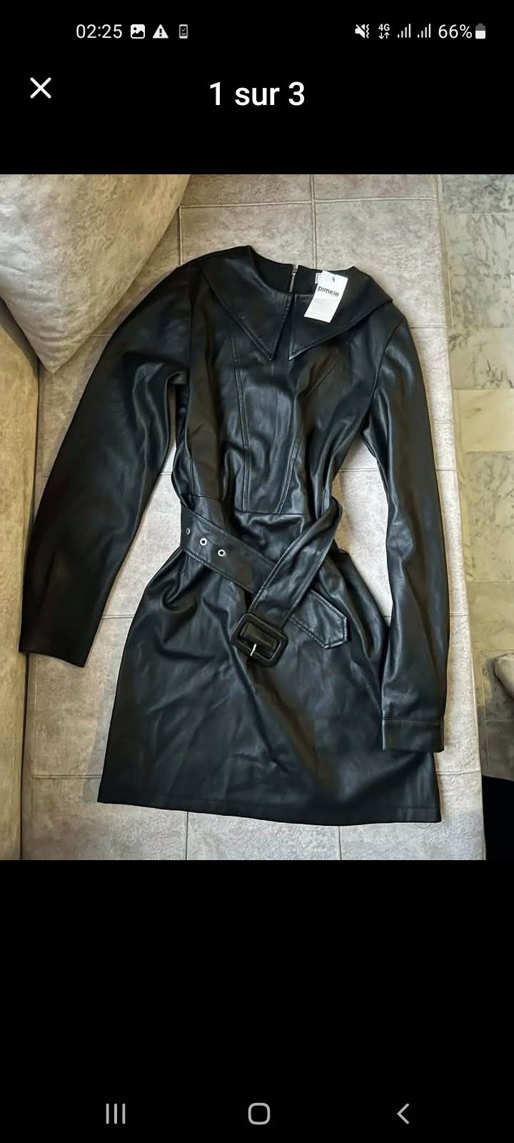 Robe cuir 