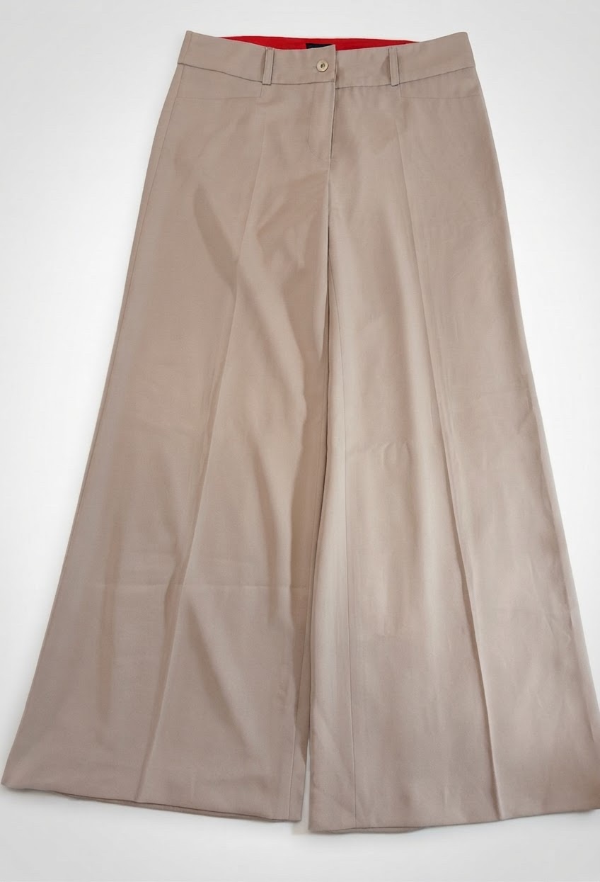 Pantalon large grege