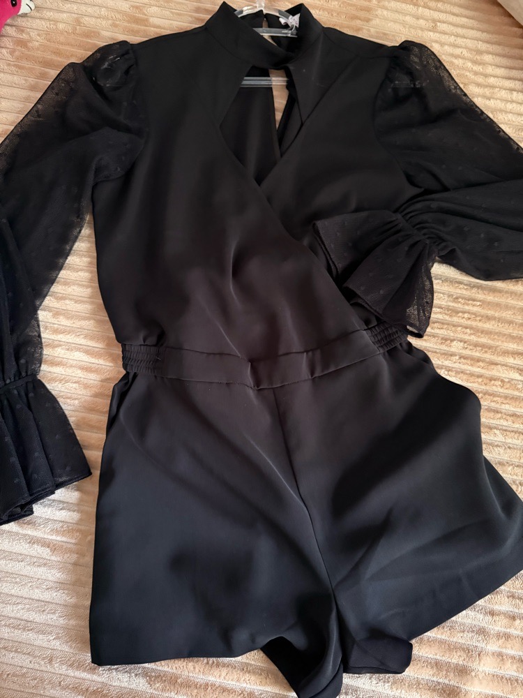 Combi short noir taille s