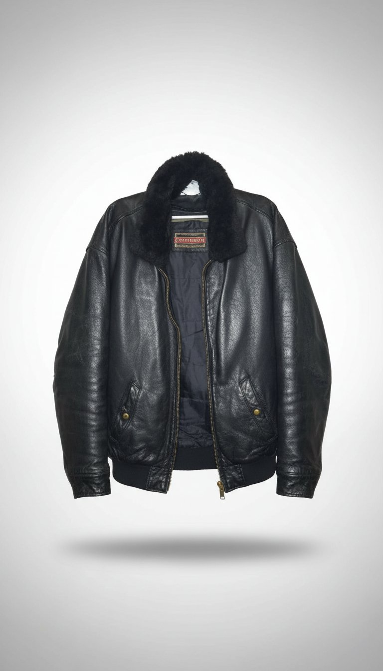 Veste cuir chevignon 