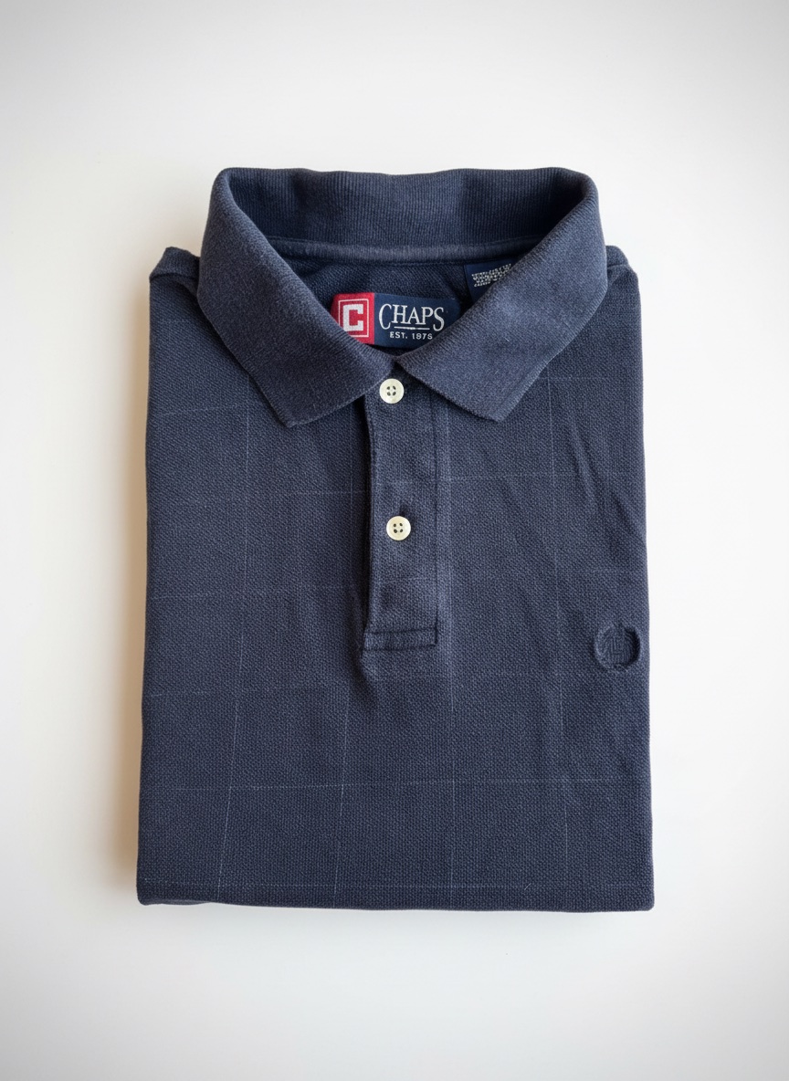 Polo Chaps Bleu Marine À Carreaux / M]