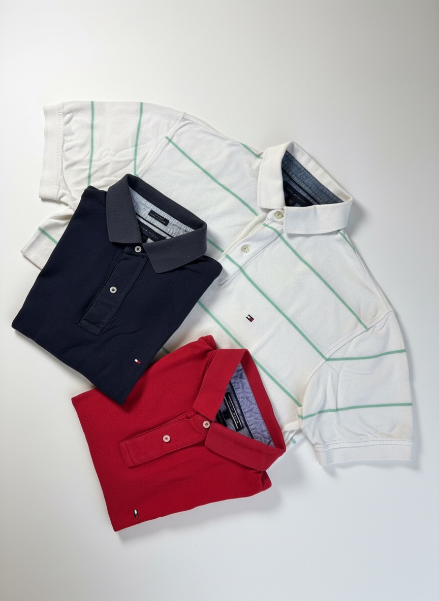 Lot de 3 Polos Tommy Hilfiger / L 