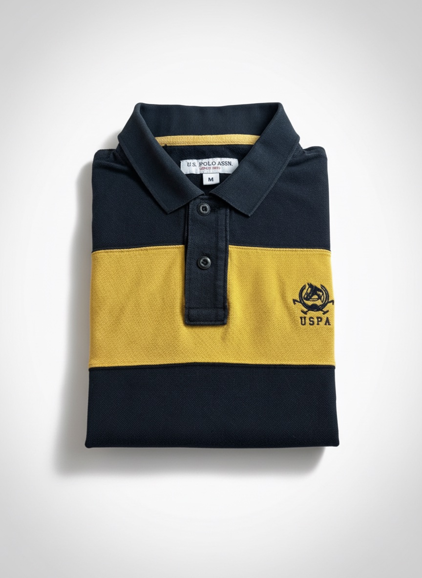 Polo U.S. Polo Assn. Noir/Jaune / M]