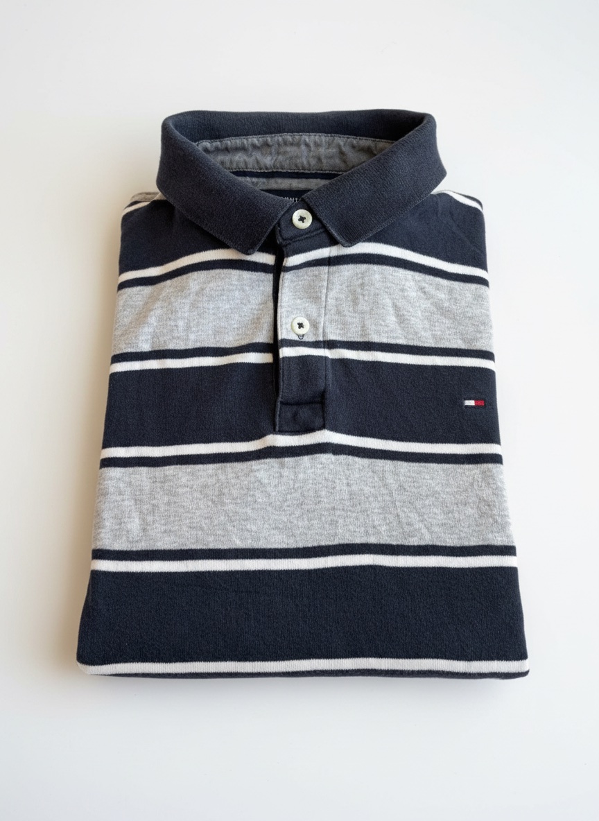 Polo Tommy Hilfiger Bleu et Gris / M]