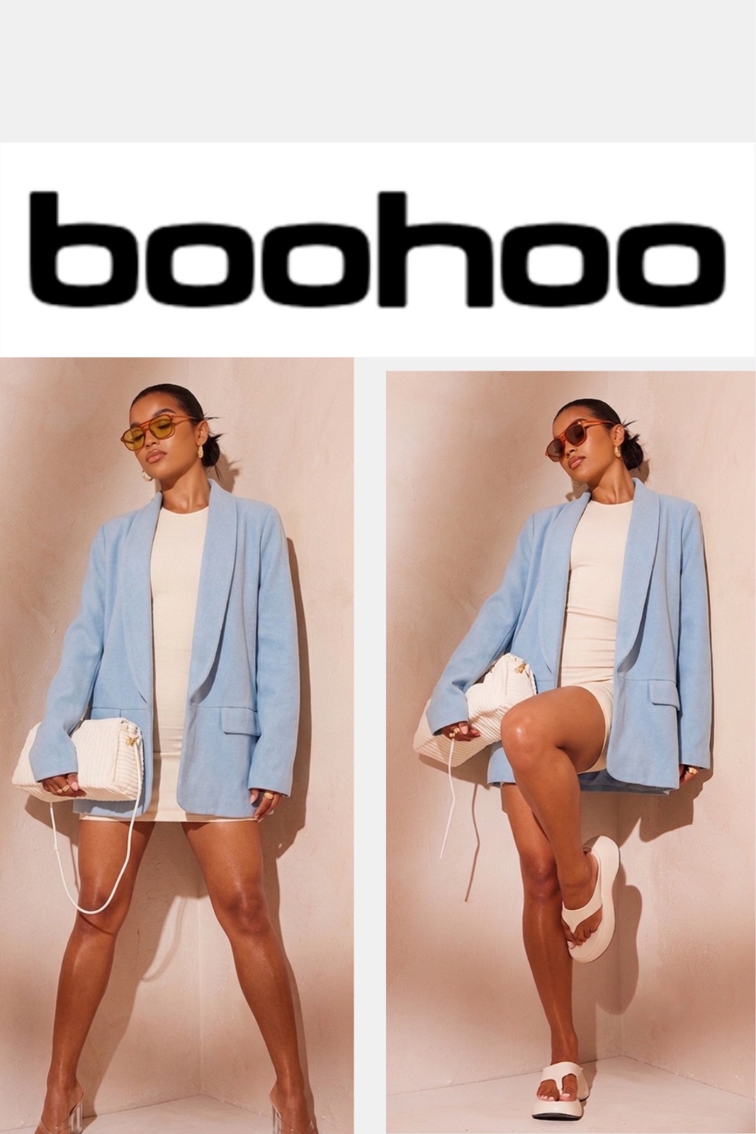Boohoo Blazer en bleu ciel 🩵✨