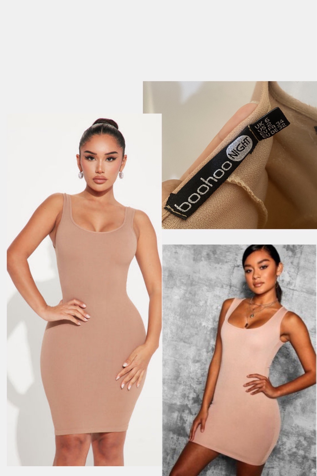 Boohoo 🤎mini robe taille xs🎀