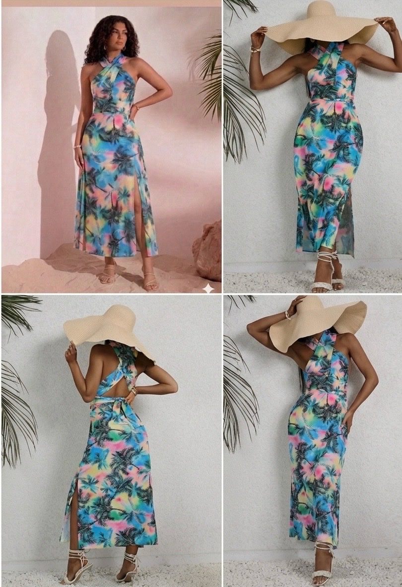 Robe maxi tropical 🌴🏝️🏖️