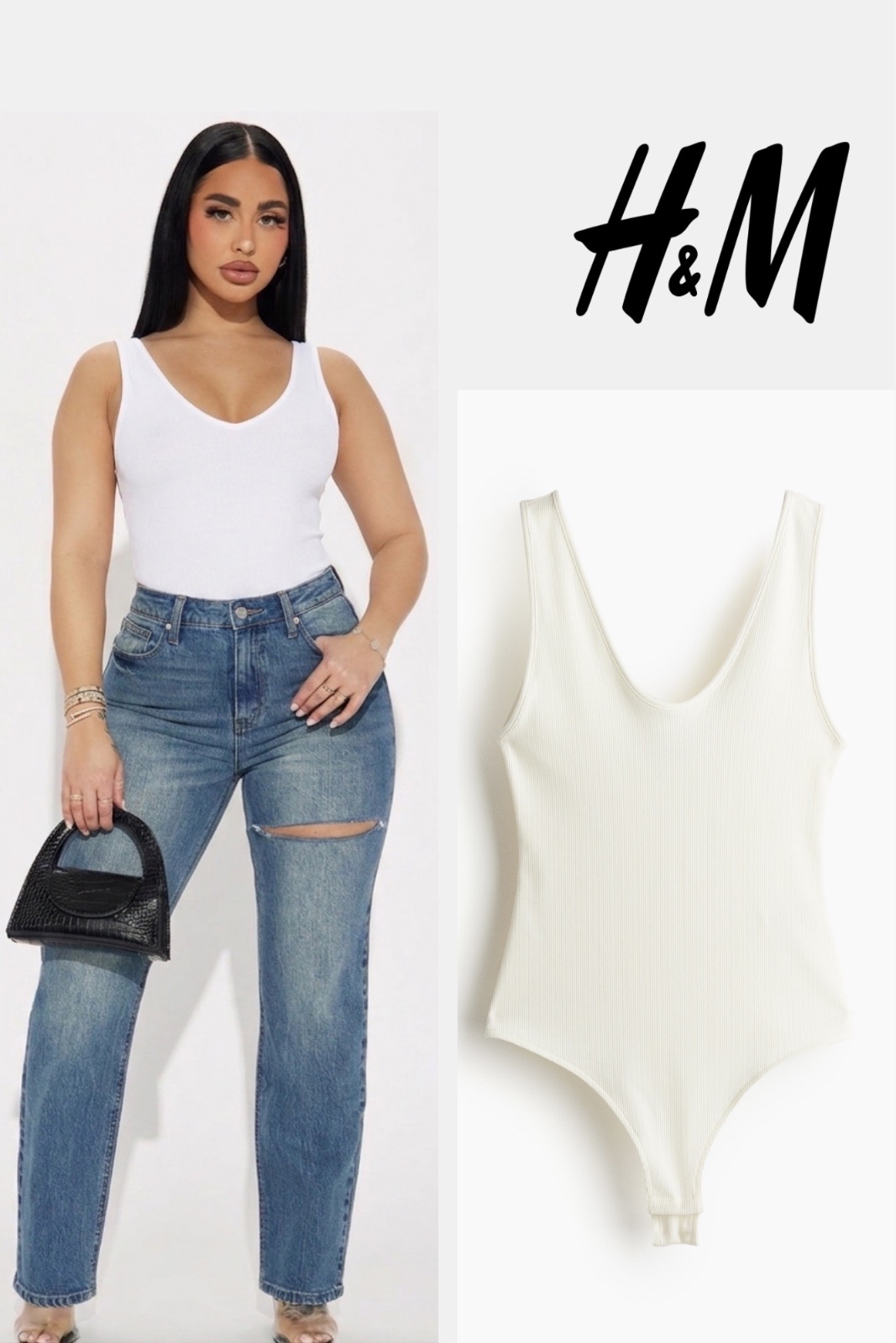 H&M body cotelé 🤍