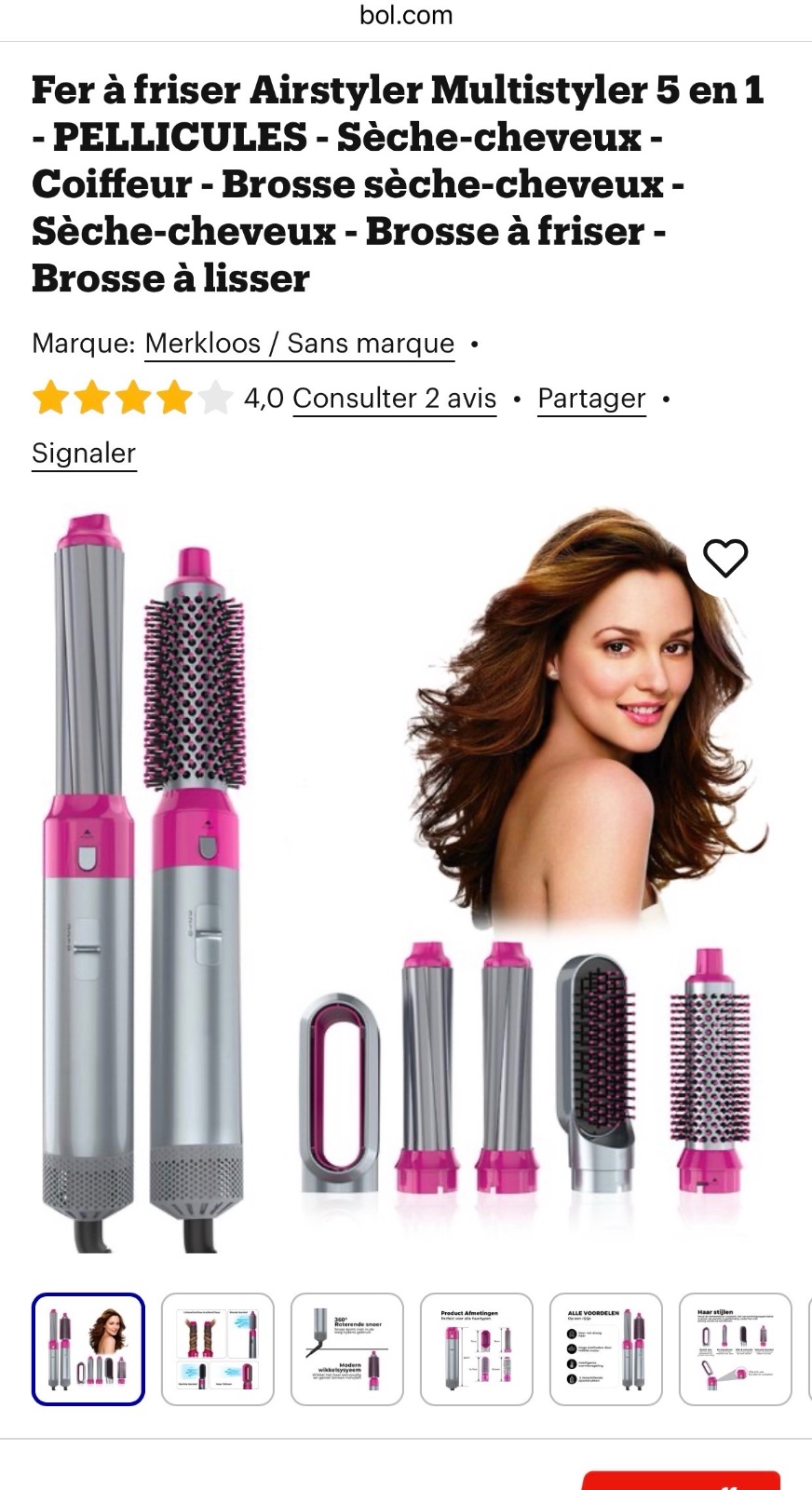 Hairstyler multifonction 5 en 1 importé