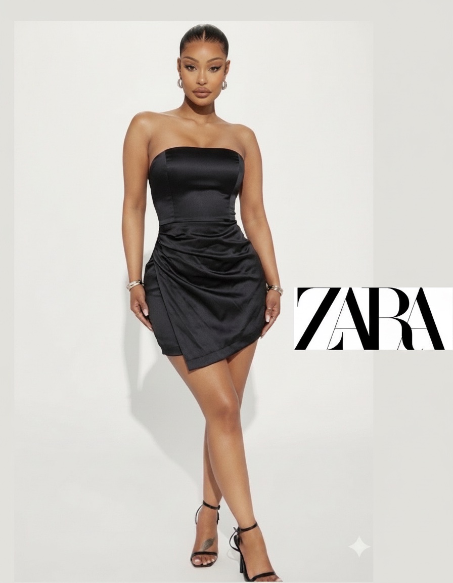 Robe satinée Zara👗💕
