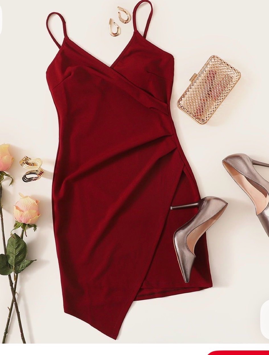 Robe bretelle burgundi