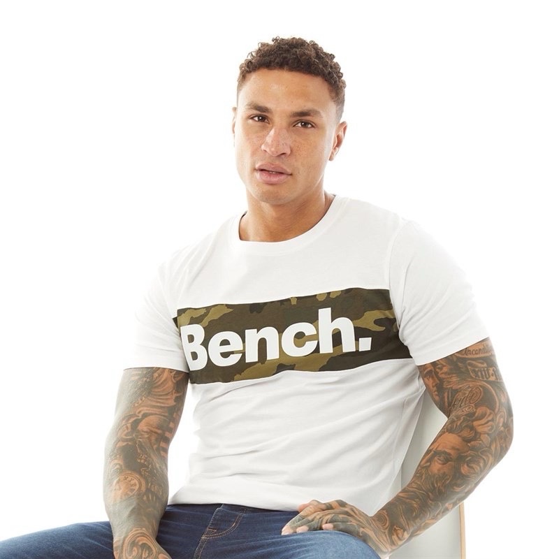 Bench tshirt blanc homme 