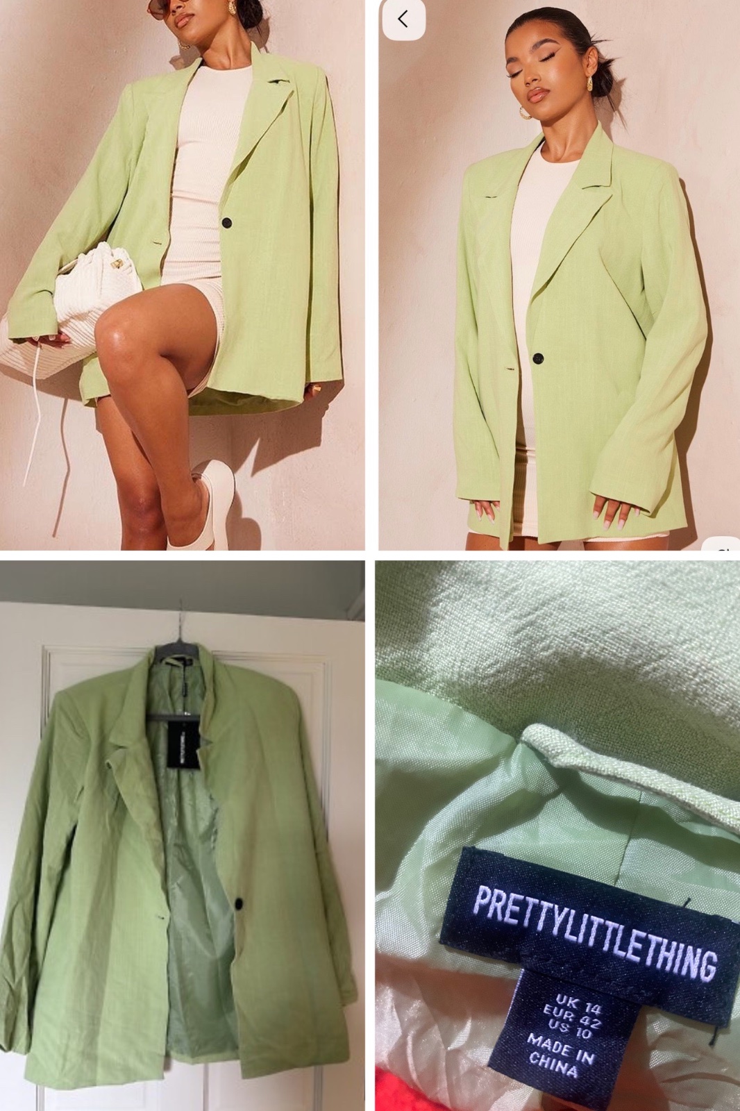 Blazer oversize avec épaulettes 