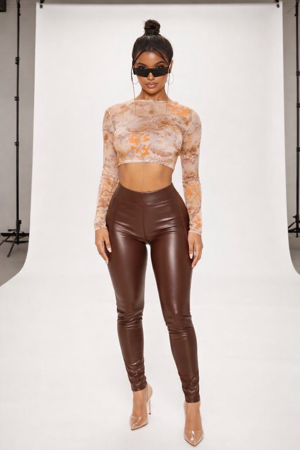 Ensemble crop top et pantalon