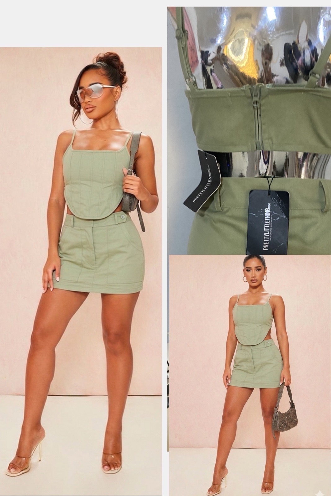 ✨ Ensemble PrettyLittleThing neuf et ultra tendance, idéal pour faire sensation ! 💚👗