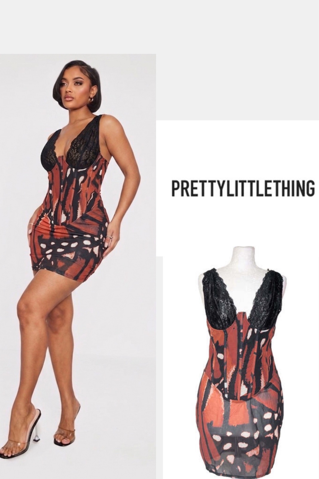 Robe bustier morif papillon🦋🎀 style corset qui ceintre tt la taille 🦋🦋