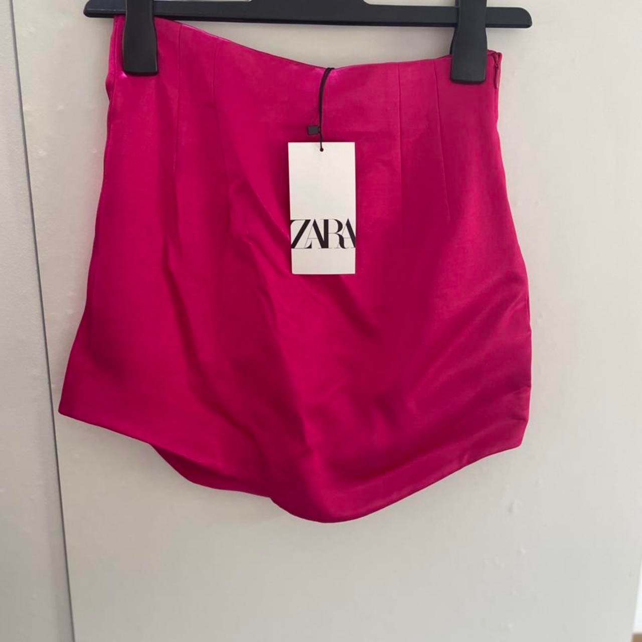 Zara mini jupe satinée❤️