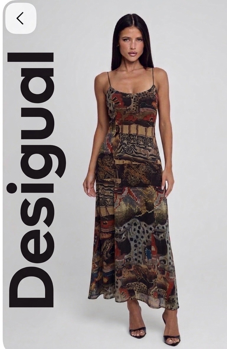 Robe midi desigual M.Christian Lacroix taille L 🔥❤️❤️