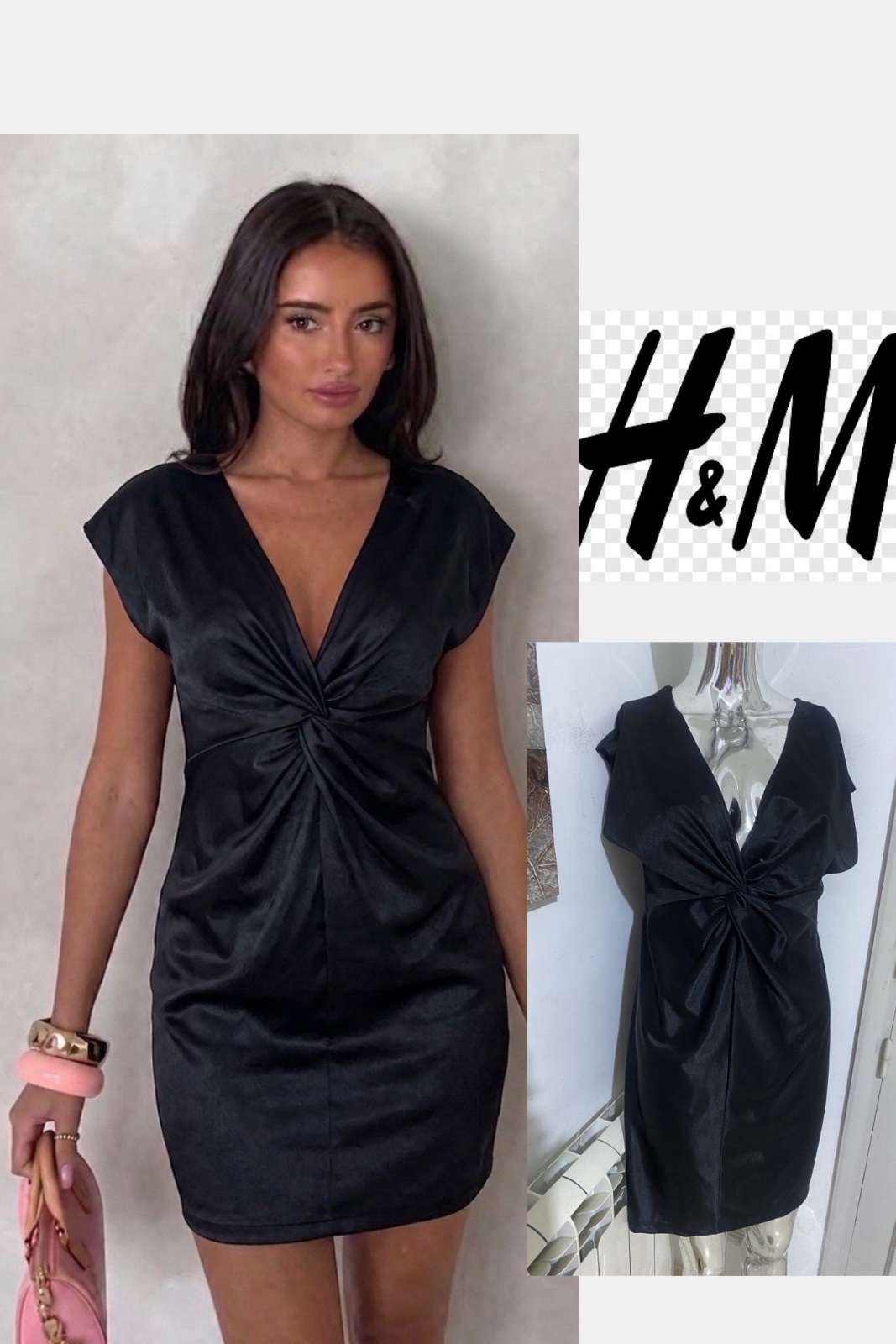 🖤 Robe H&M élégante noire – Taille M – Neuve