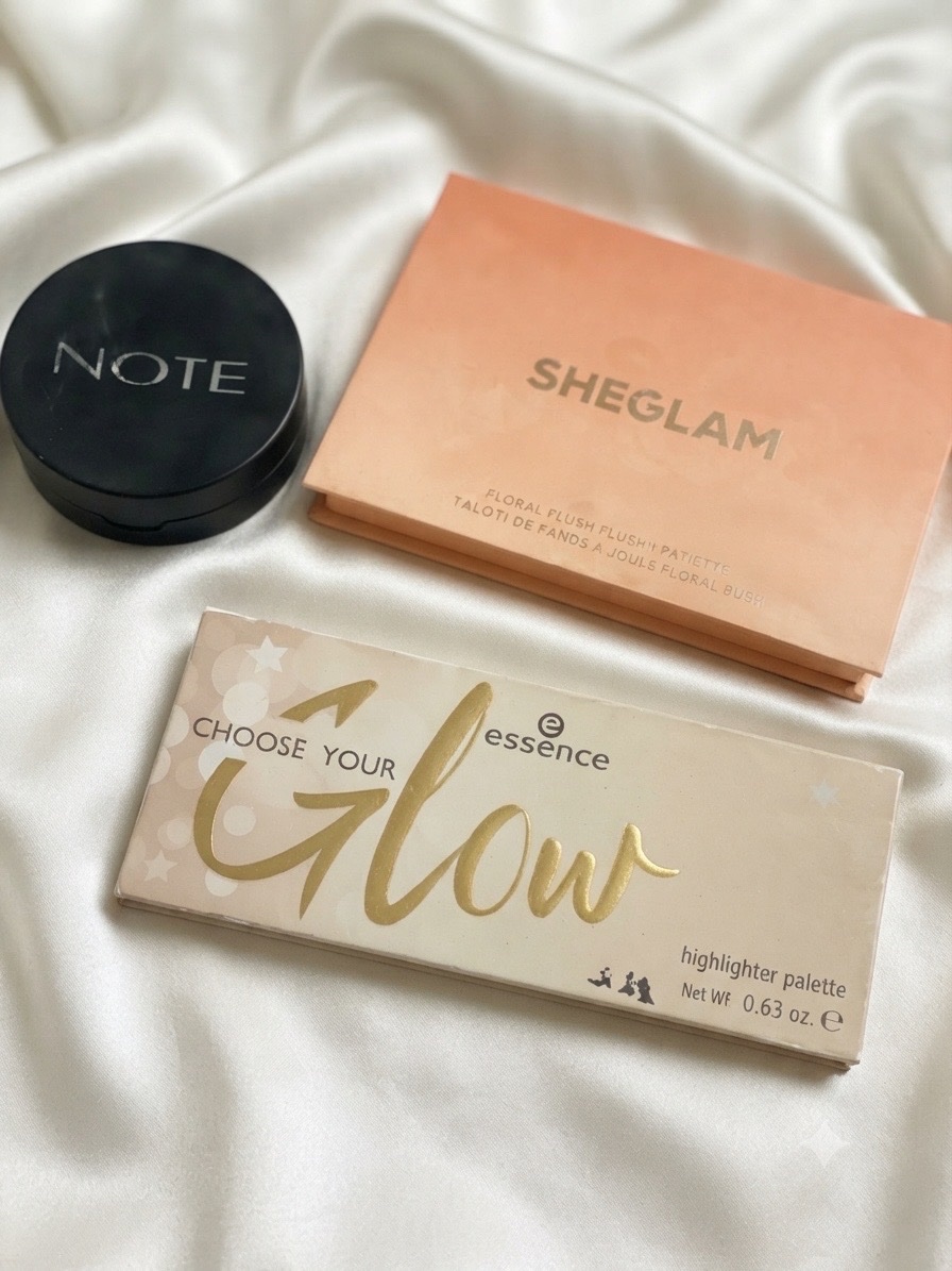 Lot makeup palette highlighter essence palette blush sheglam blasher Note 