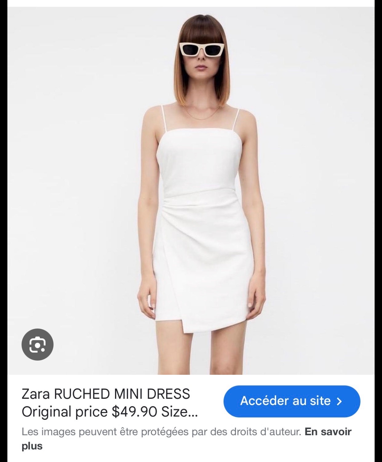 Robe zara drappée ⚪️⚪️✨