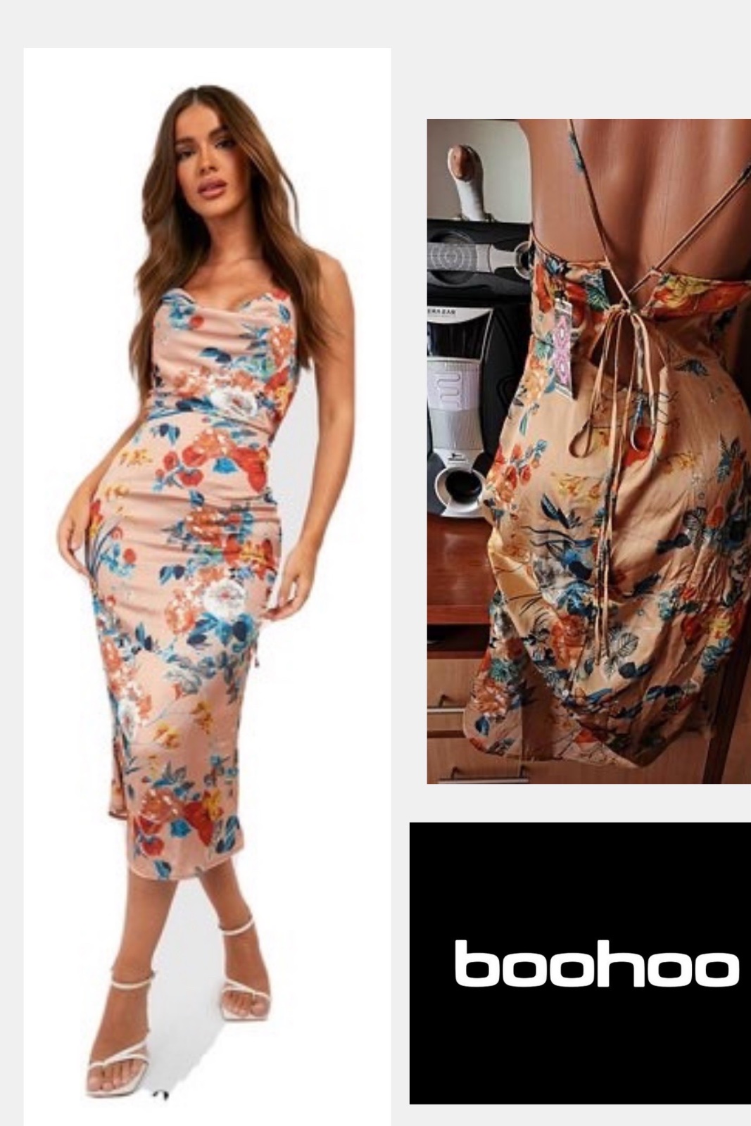 Robe boohoo satinée xs ✨✨🔥❤️