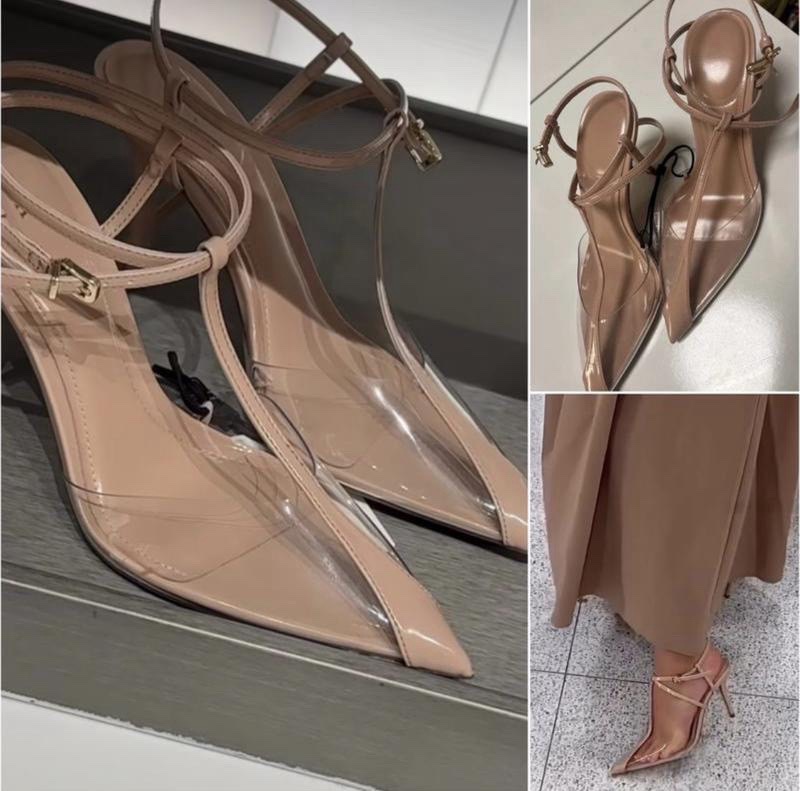 Zara escarpins transparents en excellent état 